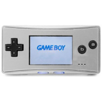 Gameboy Micro Silber mit Ladekabel